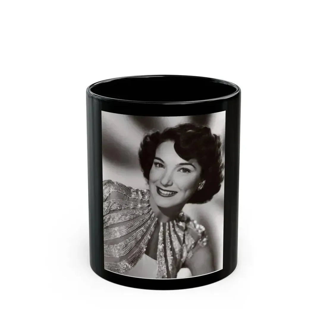 Julia Adams #185 (Vintage Female Icon) Black Coffee Mug 11oz - Go Mug Yourself