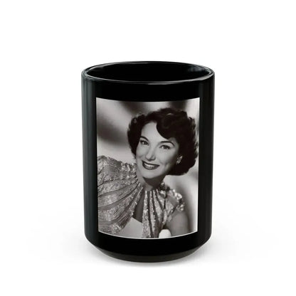Julia Adams #185 (Vintage Female Icon) Black Coffee Mug 15oz - Go Mug Yourself