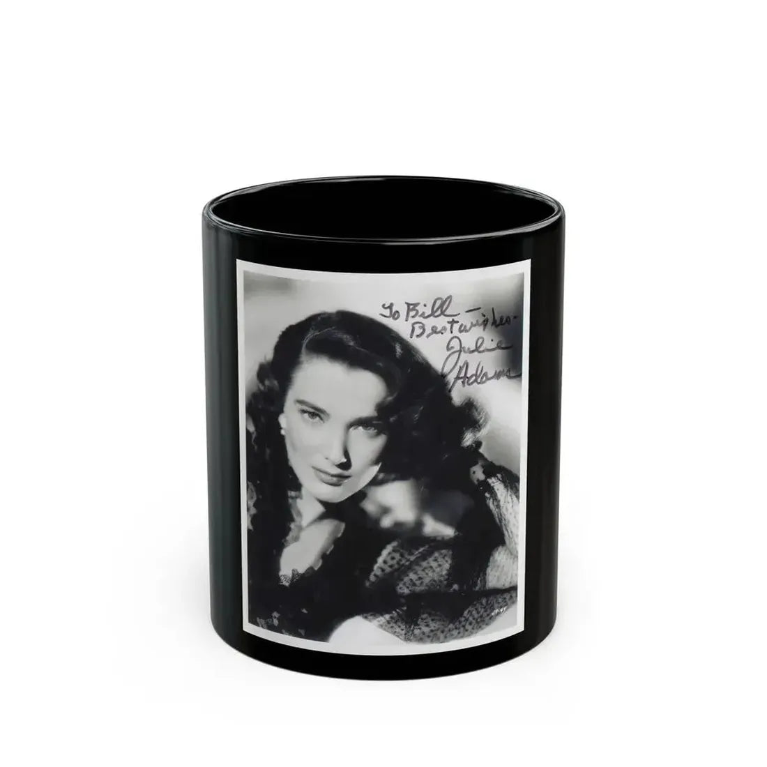 Julia Adams #186 (Vintage Female Icon) Black Coffee Mug 11oz - Go Mug Yourself