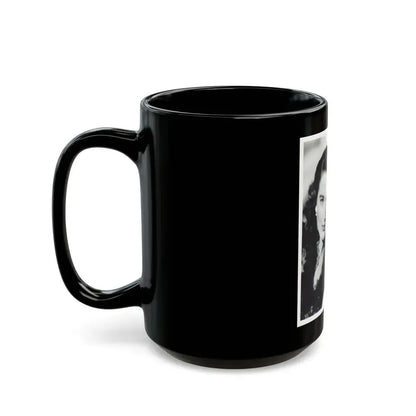 Julia Adams #186 (Vintage Female Icon) Black Coffee Mug - Go Mug Yourself