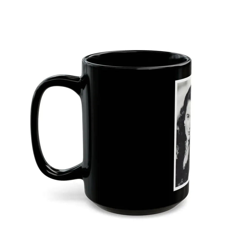 Julia Adams #186 (Vintage Female Icon) Black Coffee Mug - Go Mug Yourself