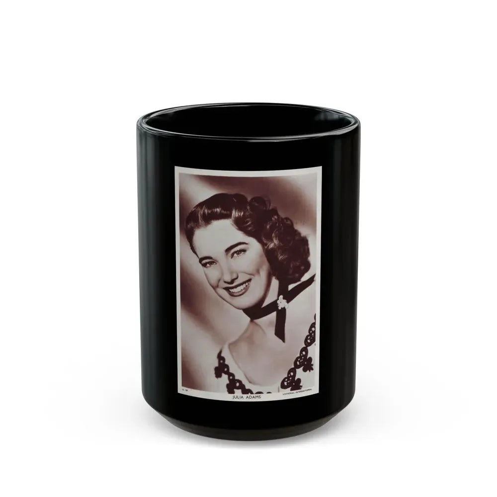 Julia Adams #188 (Vintage Female Icon) Black Coffee Mug 15oz - Go Mug Yourself