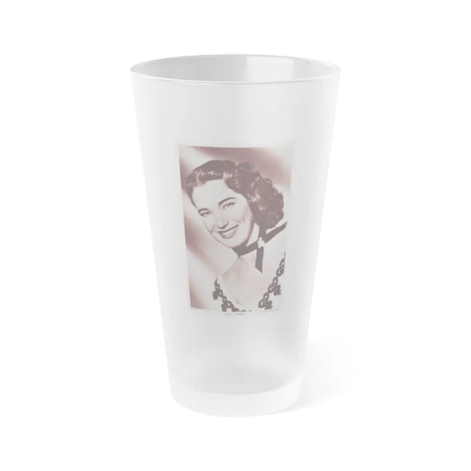 Julia Adams #188 (Vintage Female Icon) Frosted Pint Glass 16oz-16oz-Frosted-Go Mug Yourself