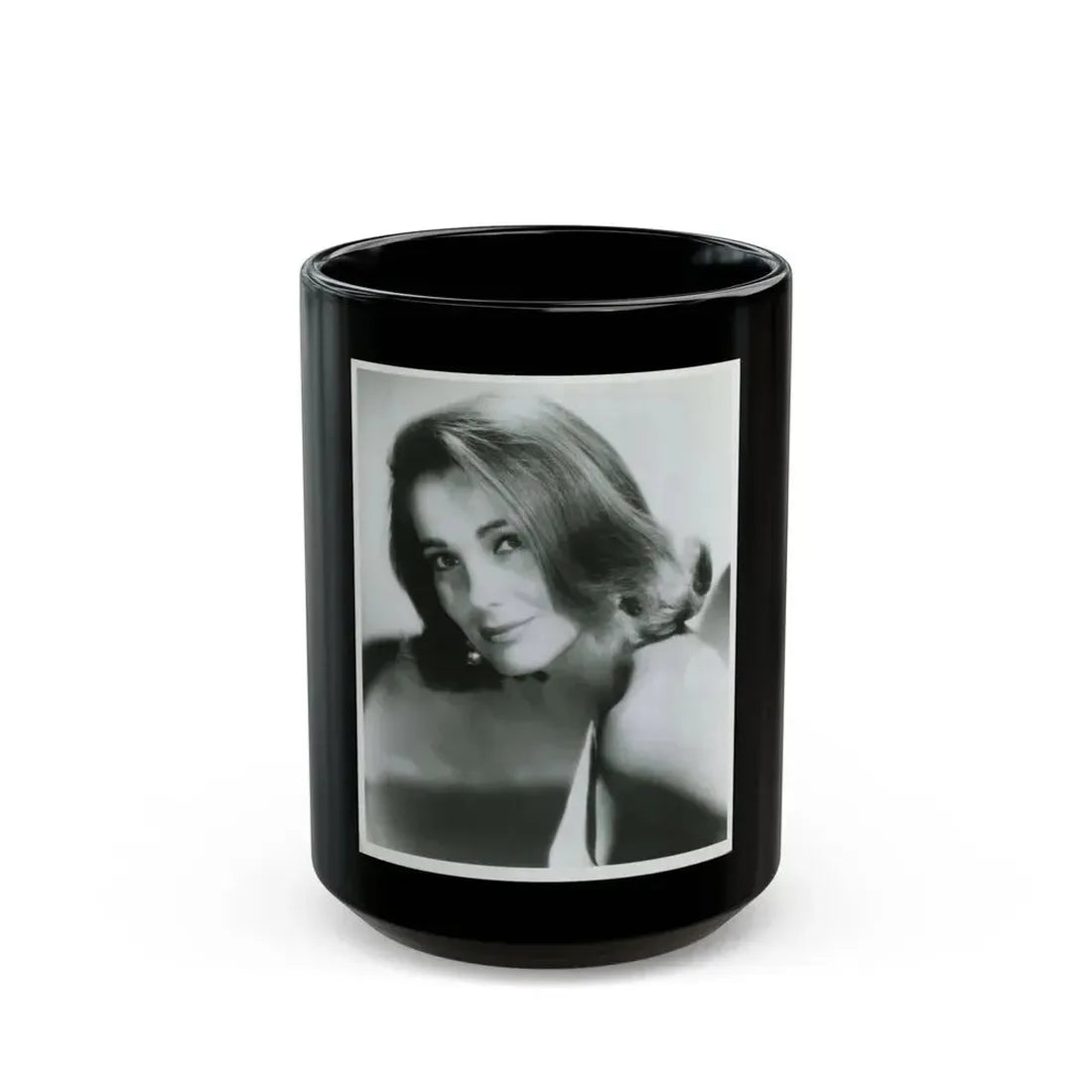 Julia Adams #194 (Vintage Female Icon) Black Coffee Mug 15oz - Go Mug Yourself