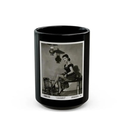 Julia Adams #195 (Vintage Female Icon) Black Coffee Mug 15oz - Go Mug Yourself