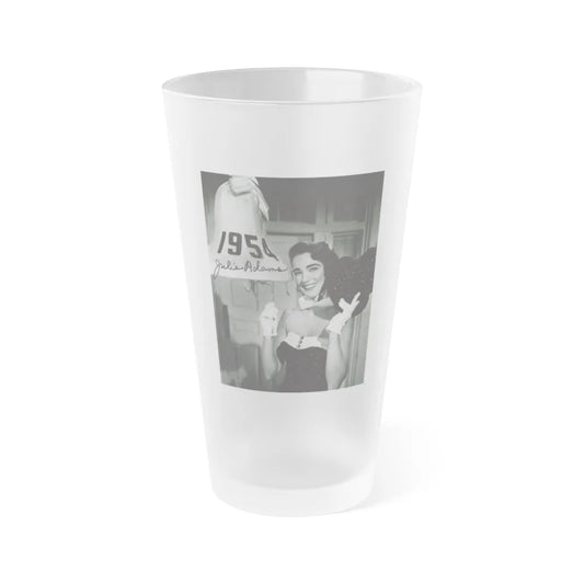 Julia Adams #199 (Vintage Female Icon) Frosted Pint Glass 16oz-16oz-Frosted-Go Mug Yourself