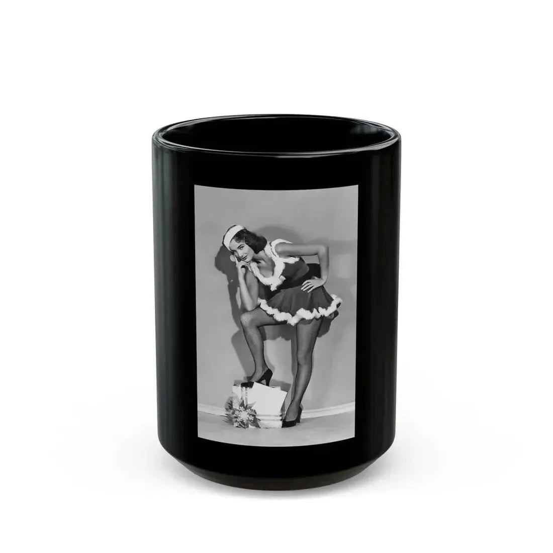 Julia Adams #205 (Vintage Female Icon) Black Coffee Mug 15oz - Go Mug Yourself