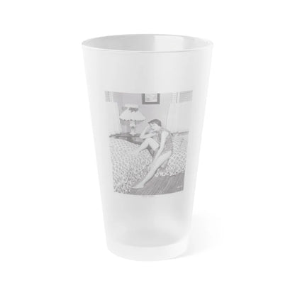 Julia Adams #207 (Vintage Female Icon) Frosted Pint Glass 16oz-16oz-Frosted-Go Mug Yourself