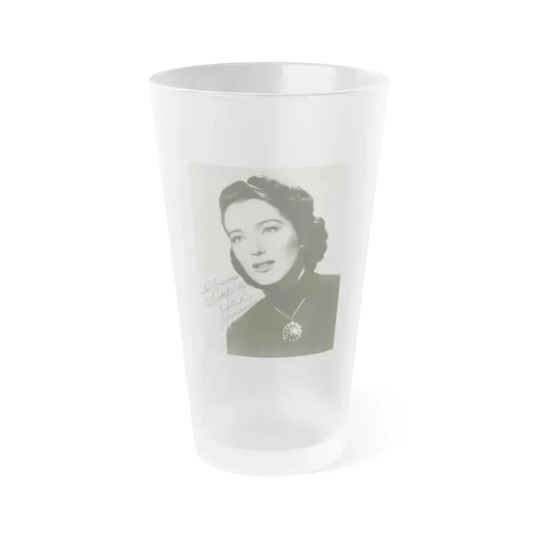 Julia Adams #209 (Vintage Female Icon) Frosted Pint Glass 16oz - Go Mug Yourself
