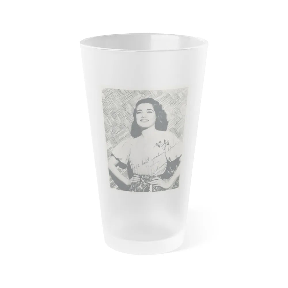 Julia Adams #211 (Vintage Female Icon) Frosted Pint Glass 16oz-16oz-Frosted-Go Mug Yourself