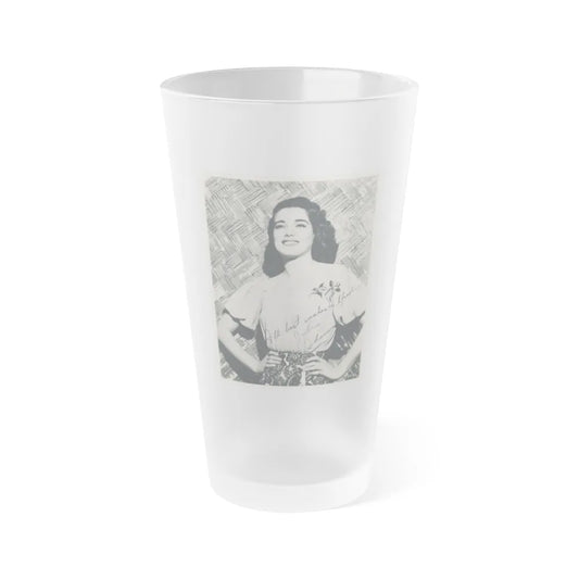 Julia Adams #211 (Vintage Female Icon) Frosted Pint Glass 16oz-16oz-Frosted-Go Mug Yourself