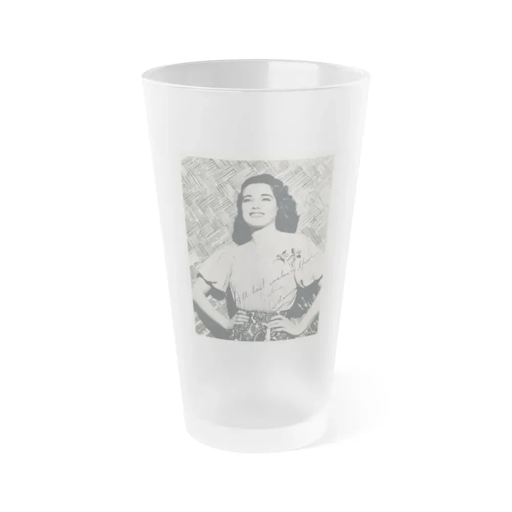 Julia Adams #211 (Vintage Female Icon) Frosted Pint Glass 16oz 16oz Frosted - Go Mug Yourself