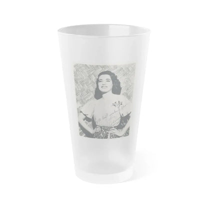 Julia Adams #211 (Vintage Female Icon) Frosted Pint Glass 16oz 16oz Frosted - Go Mug Yourself