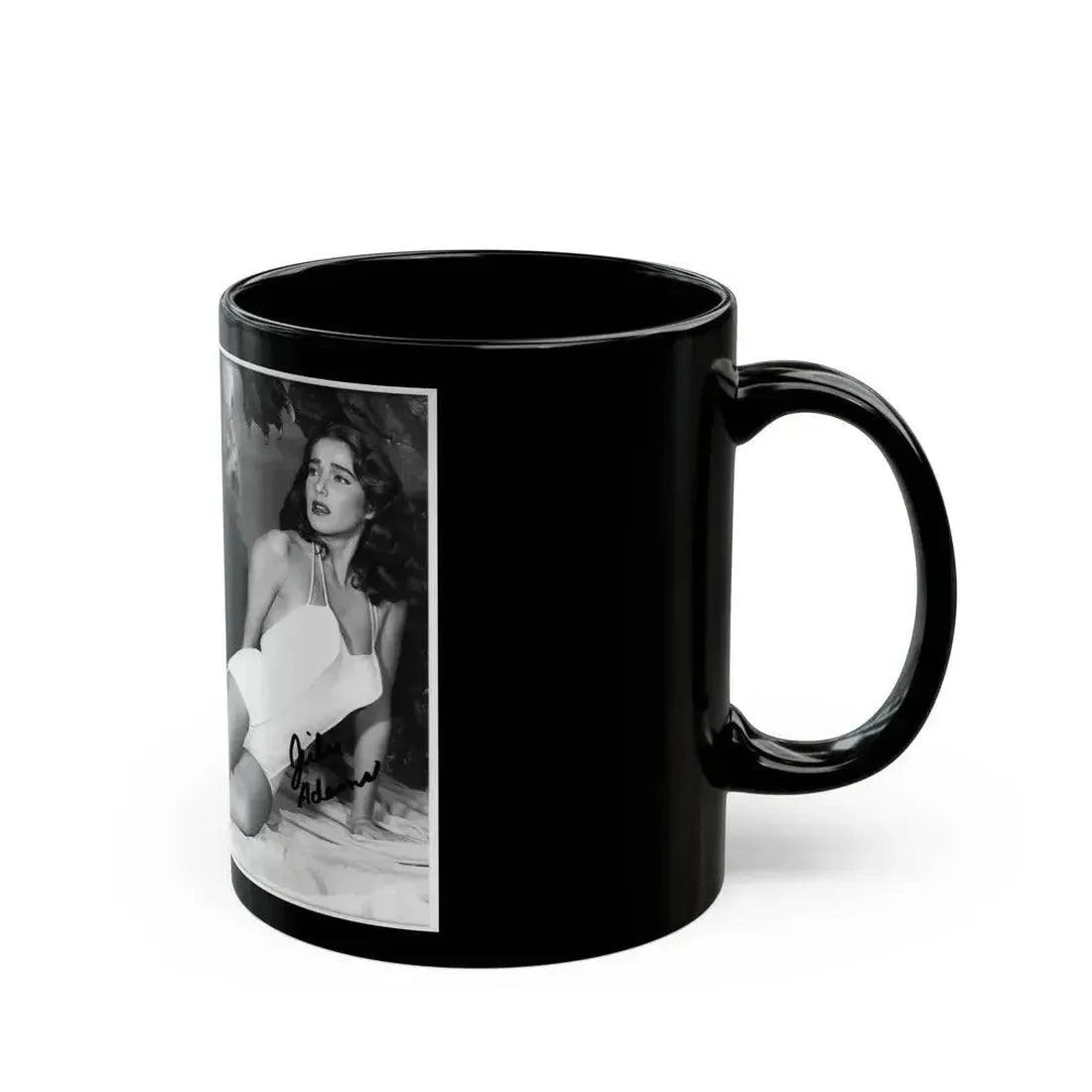 Julia Adams #212 - 8x10 B&W Full Body 1-Piece Swimsuit Promo Photo for Creature From The Black Lagoon '54 1 (Vintage Female Icon) Black Coffee Mug - Go Mug Yourself