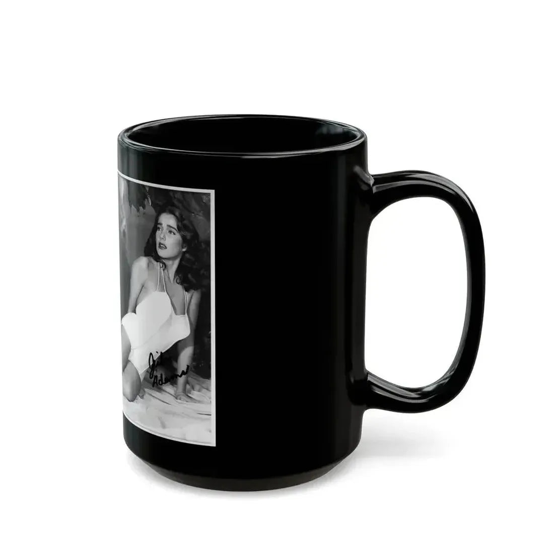 Julia Adams #212 - 8x10 B&W Full Body 1-Piece Swimsuit Promo Photo for Creature From The Black Lagoon '54 1 (Vintage Female Icon) Black Coffee Mug - Go Mug Yourself