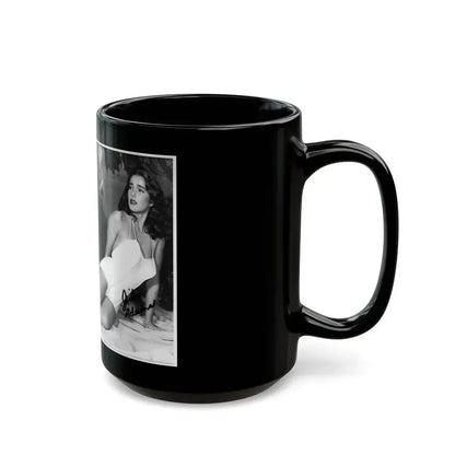 Julia Adams #212 - 8x10 B&W Full Body 1-Piece Swimsuit Promo Photo for Creature From The Black Lagoon '54 1 (Vintage Female Icon) Black Coffee Mug - Go Mug Yourself