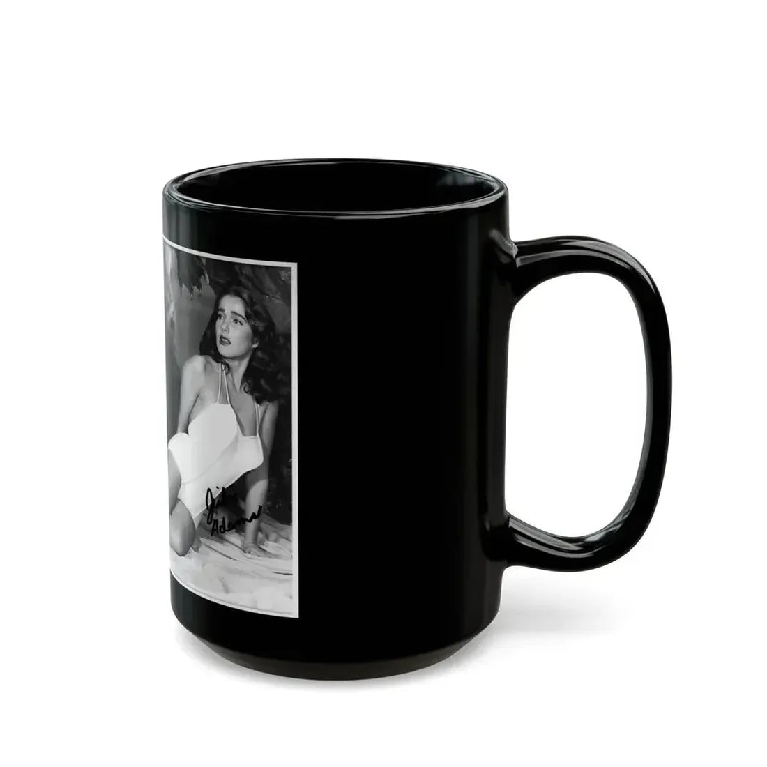 Julia Adams #212 - 8x10 B&W Full Body 1-Piece Swimsuit Promo Photo for Creature From The Black Lagoon '54 1 (Vintage Female Icon) Black Coffee Mug - Go Mug Yourself