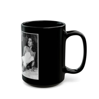 Julia Adams #212 - 8x10 B&W Full Body 1-Piece Swimsuit Promo Photo for Creature From The Black Lagoon '54 1 (Vintage Female Icon) Black Coffee Mug - Go Mug Yourself