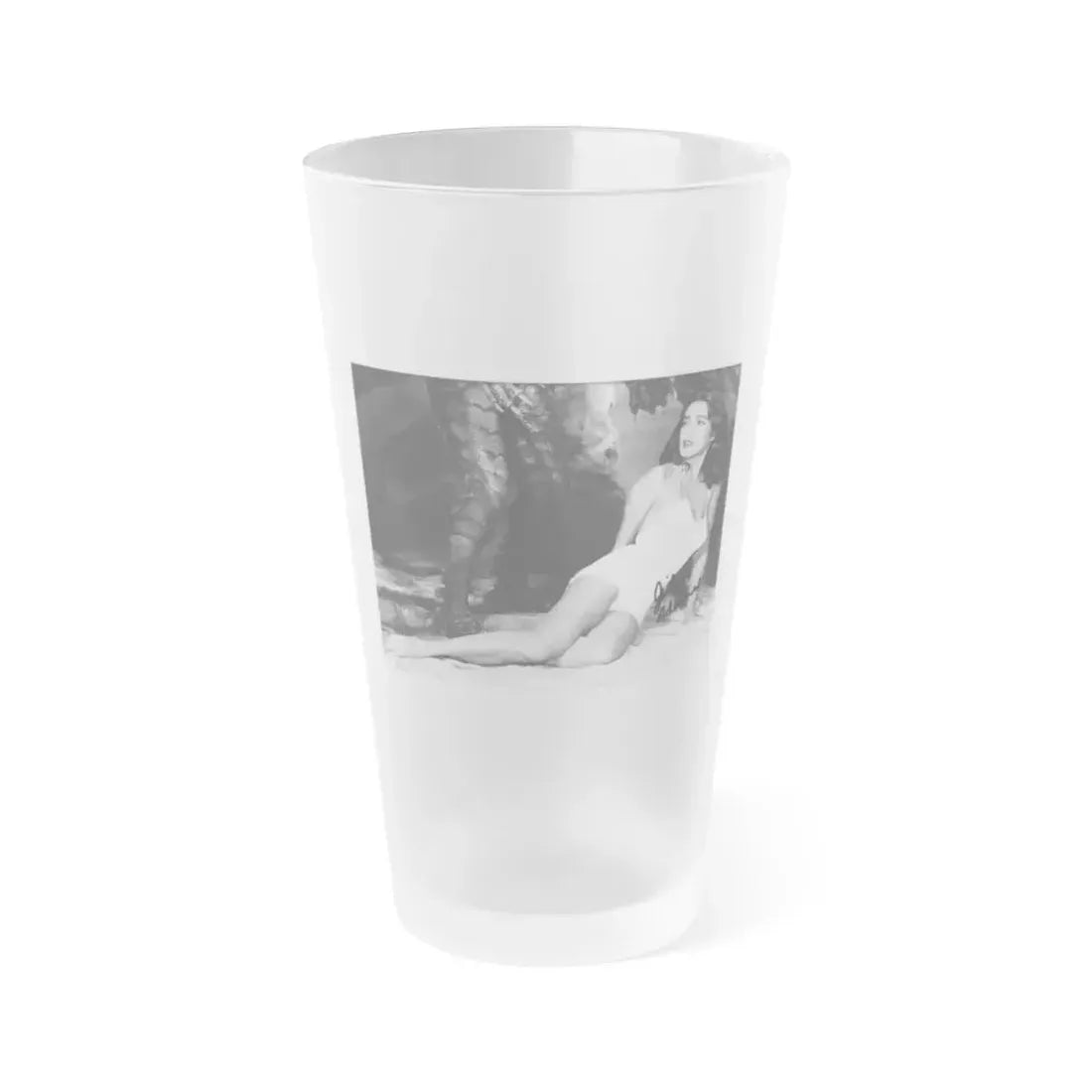 Julia Adams #212 - 8x10 B&W Full Body 1-Piece Swimsuit Promo Photo for Creature From The Black Lagoon '54 1 (Vintage Female Icon) Frosted Pint Glass 16oz 16oz Frosted - Go Mug Yourself