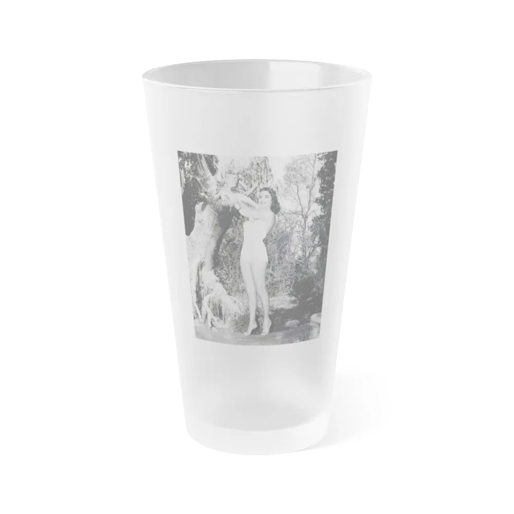 Julia Adams #31 (Vintage Female Icon) Frosted Pint Glass 16oz-16oz-Frosted-Go Mug Yourself