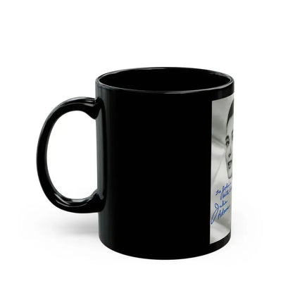 Julia Adams #32 - 8x10 B&W Head & Shoulder Glamour Portrait 1 (Vintage Female Icon) Black Coffee Mug - Go Mug Yourself