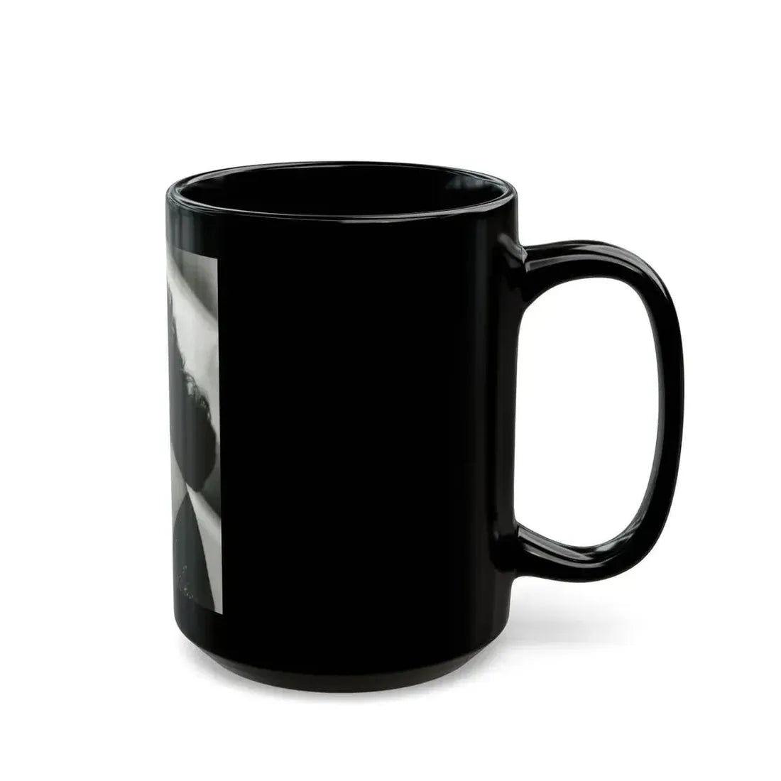 Julia Adams #32 - 8x10 B&W Head & Shoulder Glamour Portrait 1 (Vintage Female Icon) Black Coffee Mug - Go Mug Yourself