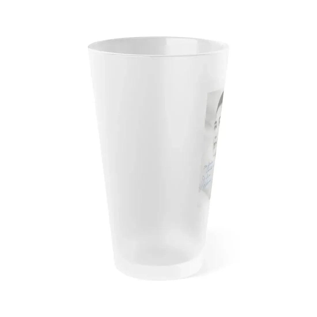 Julia Adams #32 - 8x10 B&W Head & Shoulder Glamour Portrait 1 (Vintage Female Icon) Frosted Pint Glass 16oz - Go Mug Yourself