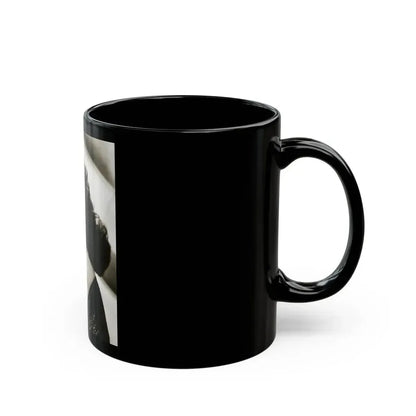 Julia Adams #32 - 8x10 B&W Head & Shoulder Glamour Portrait (Vintage Female Icon) Black Coffee Mug - Go Mug Yourself