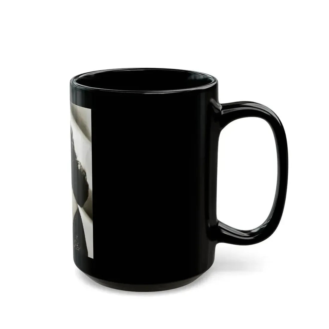 Julia Adams #32 - 8x10 B&W Head & Shoulder Glamour Portrait (Vintage Female Icon) Black Coffee Mug - Go Mug Yourself