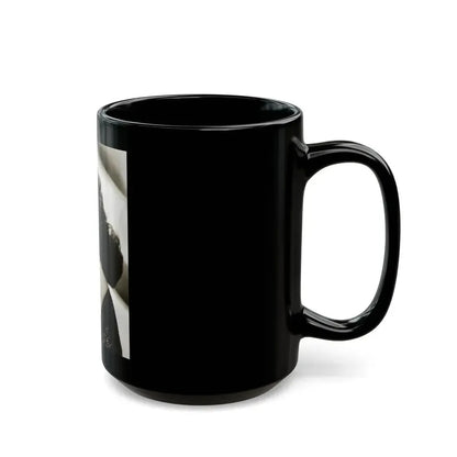 Julia Adams #32 - 8x10 B&W Head & Shoulder Glamour Portrait (Vintage Female Icon) Black Coffee Mug - Go Mug Yourself