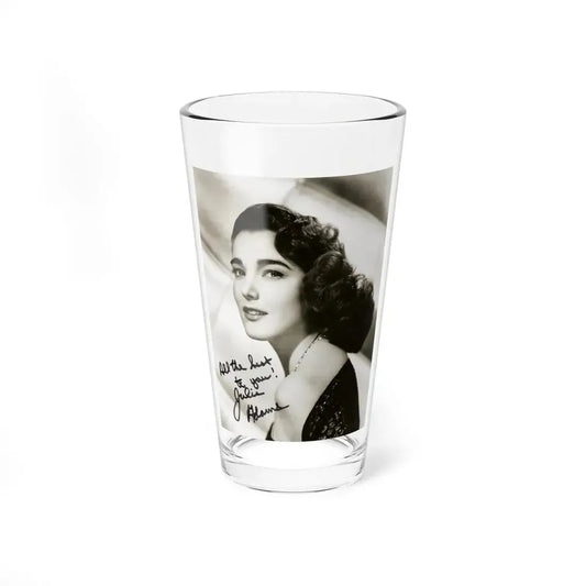 Julia Adams #32 - 8x10 B&W Head & Shoulder Glamour Portrait (Vintage Female Icon) Pint Glass 16oz 16oz - Go Mug Yourself