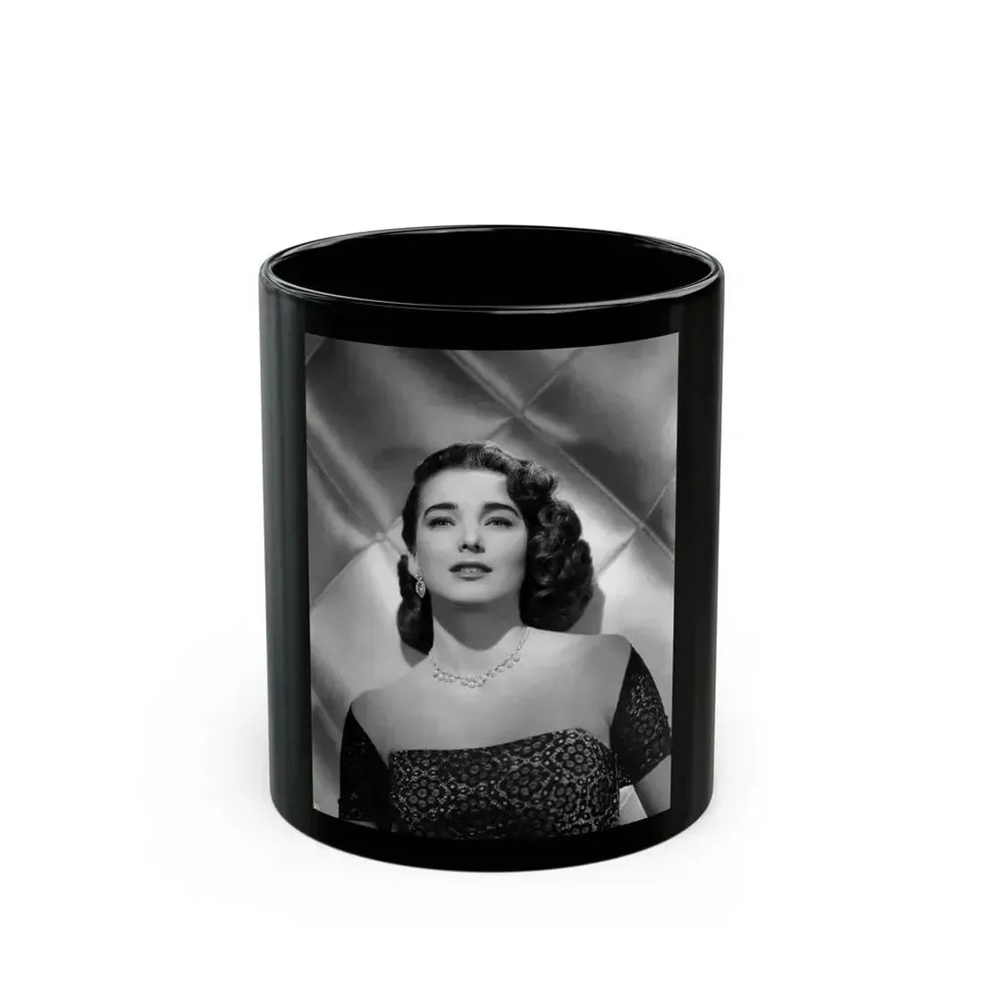Julia Adams #36 (Vintage Female Icon) Black Coffee Mug 11oz - Go Mug Yourself