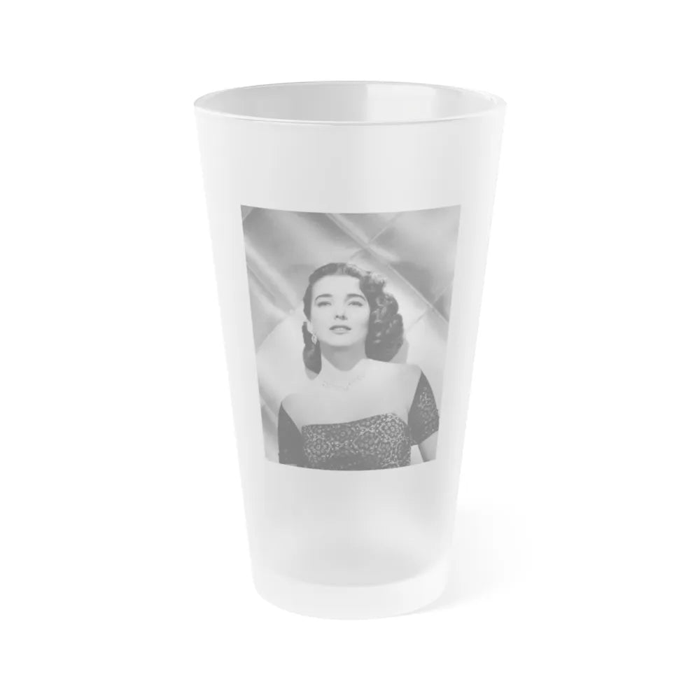 Julia Adams #36 (Vintage Female Icon) Frosted Pint Glass 16oz-16oz-Frosted-Go Mug Yourself