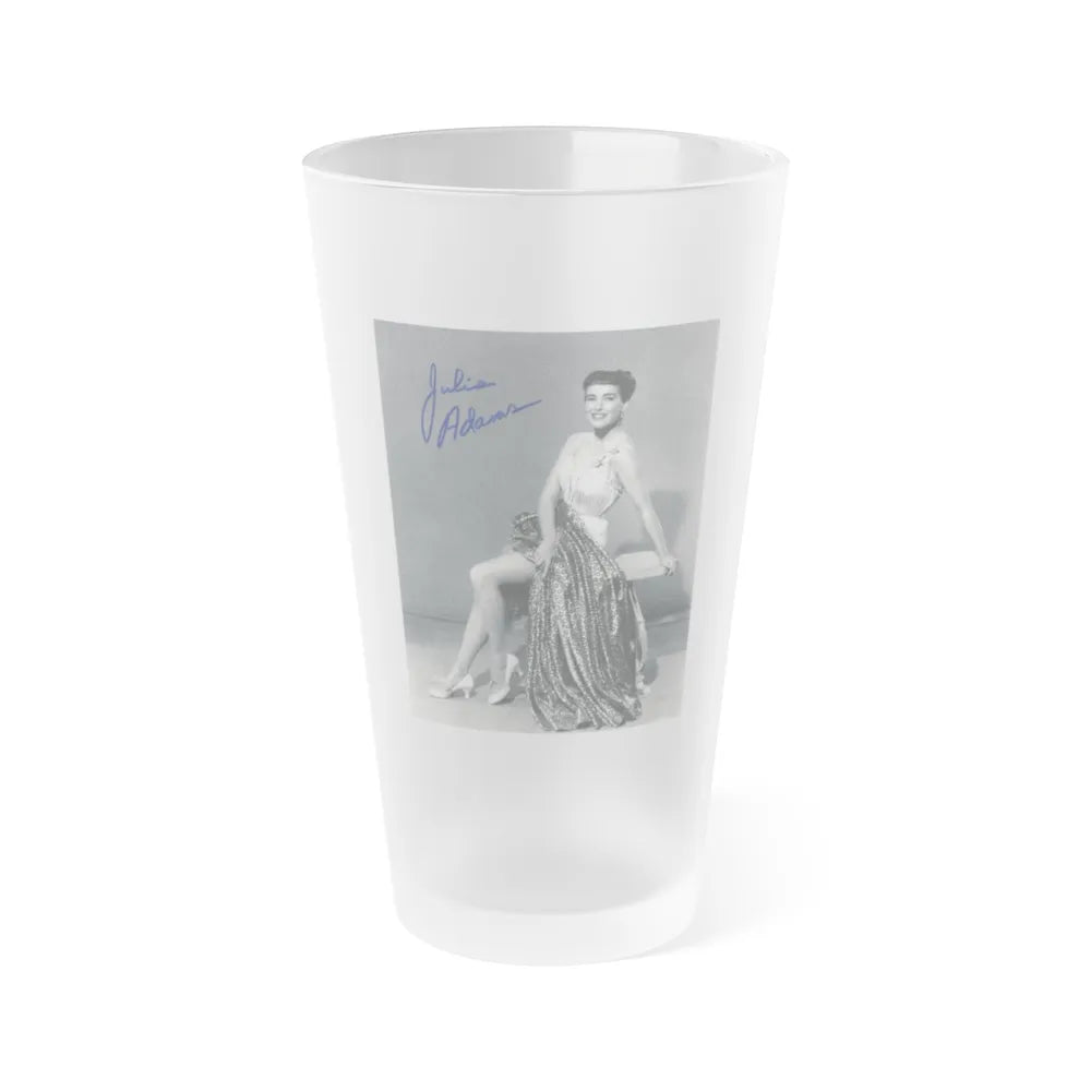 Julia Adams #37 1 (Vintage Female Icon) Frosted Pint Glass 16oz-16oz-Frosted-Go Mug Yourself