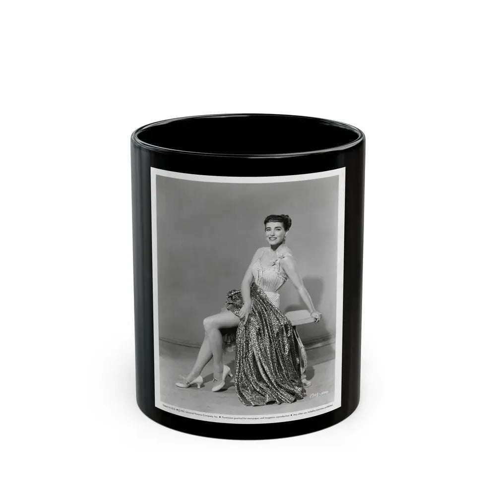 Julia Adams #37 (Vintage Female Icon) Black Coffee Mug 11oz - Go Mug Yourself