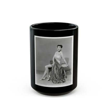 Julia Adams #37 (Vintage Female Icon) Black Coffee Mug 15oz - Go Mug Yourself