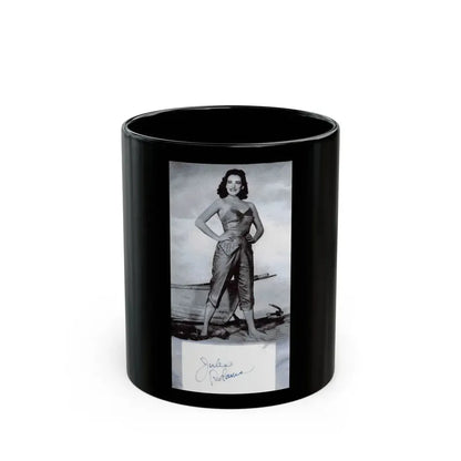 Julia Adams #41 (Vintage Female Icon) Black Coffee Mug 11oz - Go Mug Yourself