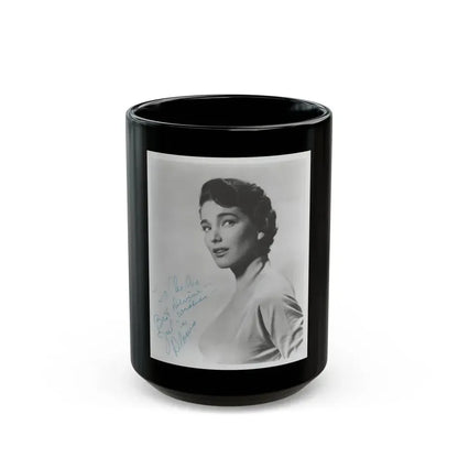Julia Adams #47 1 (Vintage Female Icon) Black Coffee Mug 15oz - Go Mug Yourself