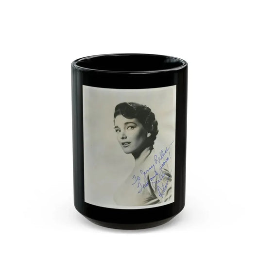 Julia Adams #47 (Vintage Female Icon) Black Coffee Mug 15oz - Go Mug Yourself