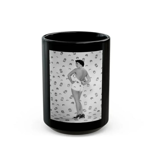 Julia Adams #54 (Vintage Female Icon) Black Coffee Mug 15oz - Go Mug Yourself