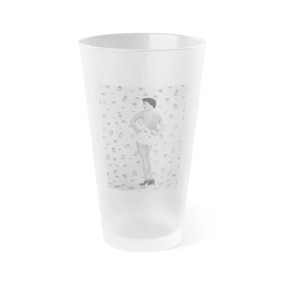 Julia Adams #54 (Vintage Female Icon) Frosted Pint Glass 16oz-16oz-Frosted-Go Mug Yourself