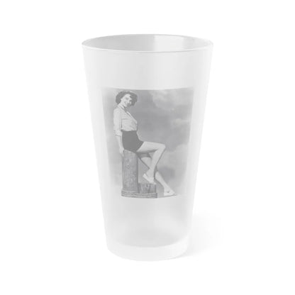 Julia Adams #58 - 8x10 Leggy Cheesecake Photo Re-Print from Irving Klaw Negative (Vintage Female Icon) Frosted Pint Glass 16oz-16oz-Frosted-Go Mug Yourself