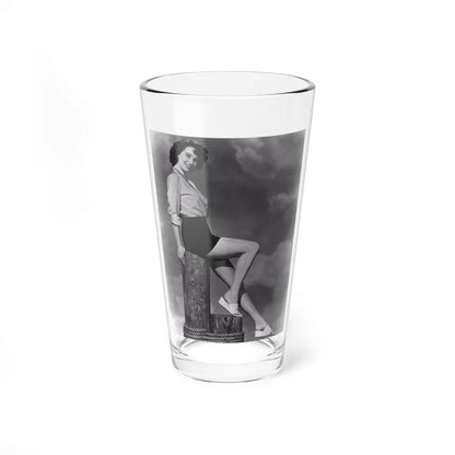 Julia Adams #58 - 8x10 Leggy Cheesecake Photo Re-Print from Irving Klaw Negative (Vintage Female Icon) Pint Glass 16oz-16oz-Go Mug Yourself