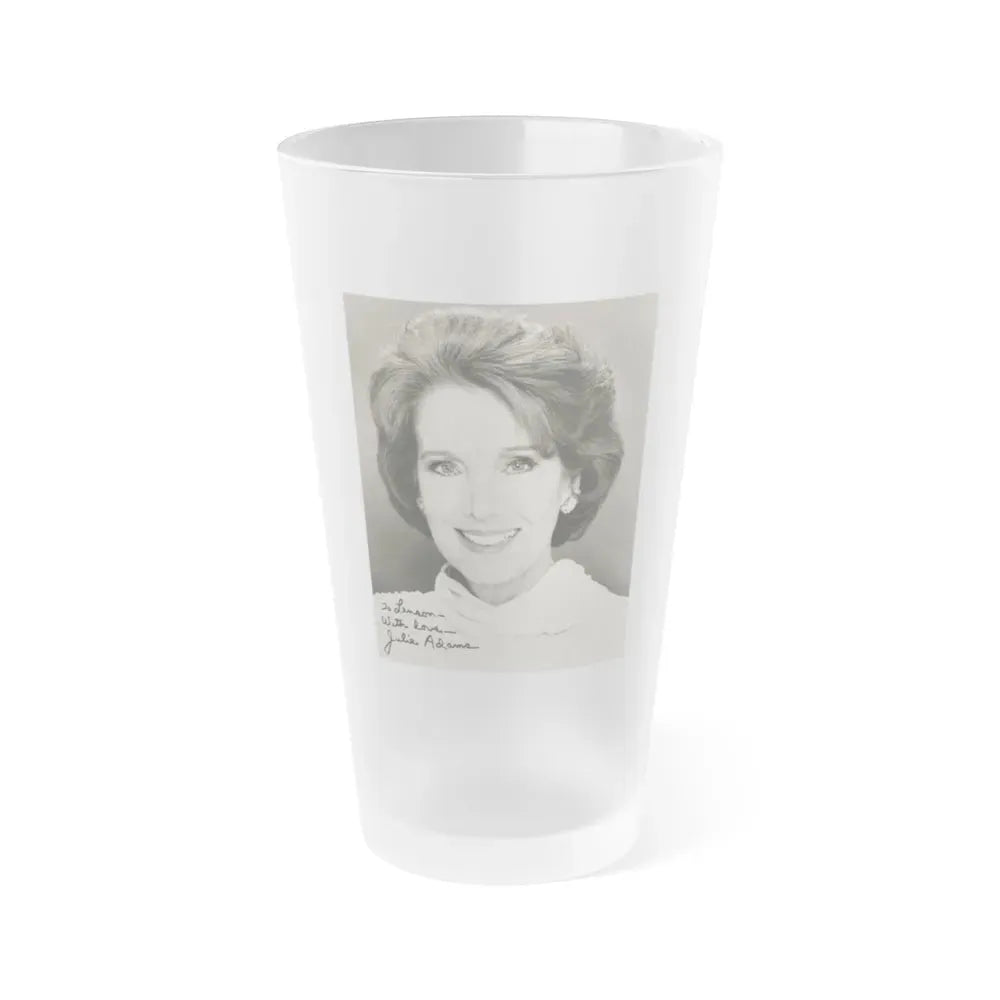 Julia Adams #70 (Vintage Female Icon) Frosted Pint Glass 16oz 16oz Frosted - Go Mug Yourself