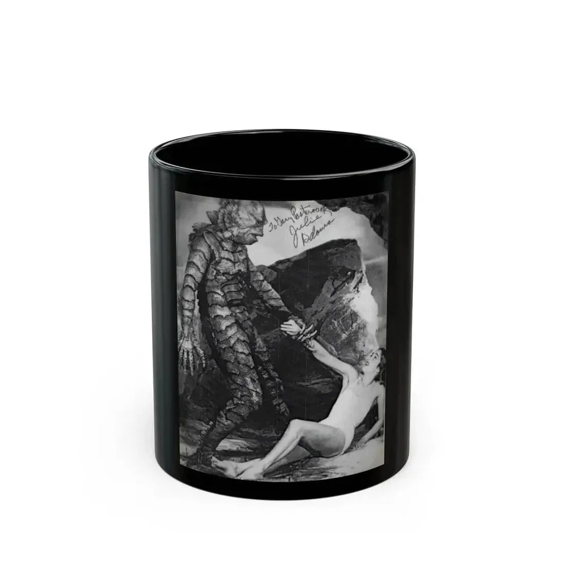 Julia Adams #79 (Vintage Female Icon) Black Coffee Mug 11oz - Go Mug Yourself
