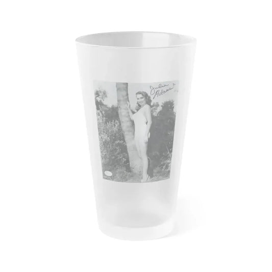 Julia Adams #97 - 8x10 B&W Full Body 1-Piece Swimsuit Promo Photo for Creature From The Black Lagoon '54 1 (Vintage Female Icon) Frosted Pint Glass 16oz 16oz Frosted - Go Mug Yourself