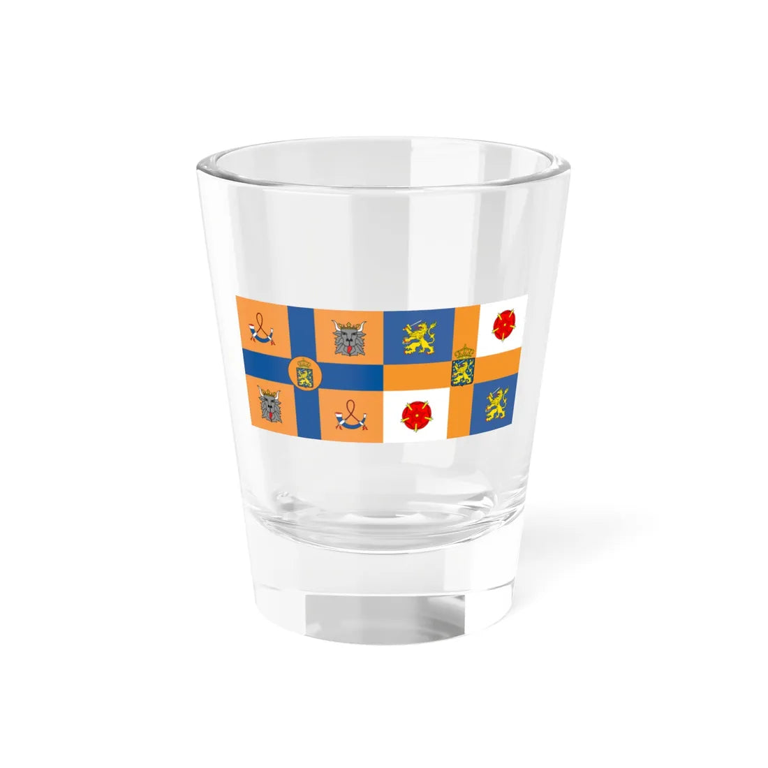 Juliana-Bernhard combinatievlag (Netherlands) Shot Glass 1.5oz 1.5oz - Go Mug Yourself