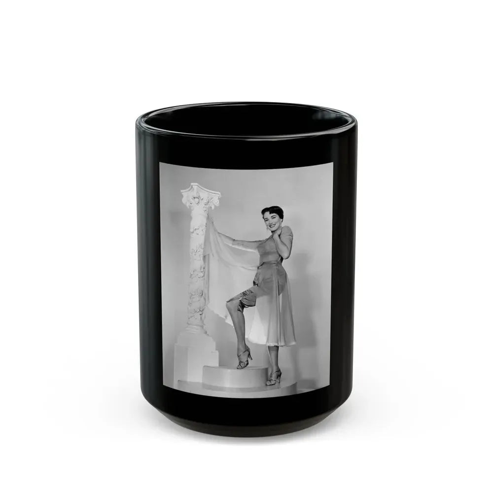 Julie Adams #213 (Vintage Female Icon) Black Coffee Mug 15oz - Go Mug Yourself