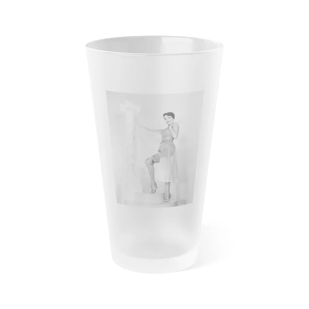 Julie Adams #213 (Vintage Female Icon) Frosted Pint Glass 16oz-16oz-Frosted-Go Mug Yourself