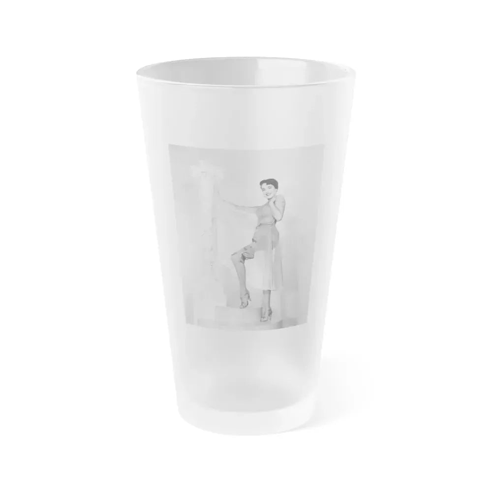 Julie Adams #213 (Vintage Female Icon) Frosted Pint Glass 16oz 16oz Frosted - Go Mug Yourself